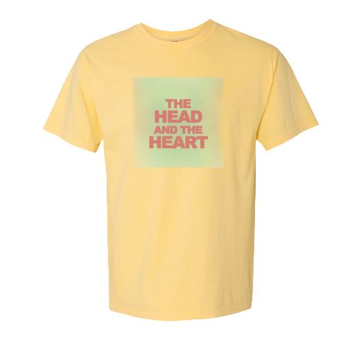 The Head And The Heart yellow logo t-shirt