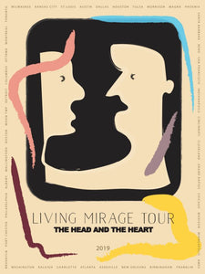 The Head And The Heart 2019 tour poster